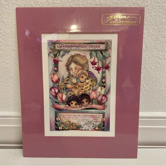 Jody Bergsma Collectibles 1994 Grandparenthood Art Print Gift Grandma - Picture 1 of 6